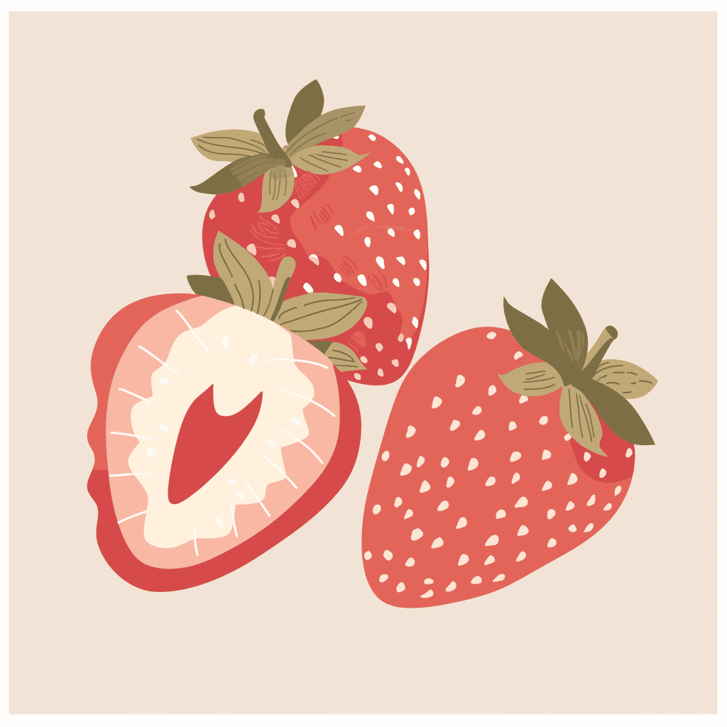 Strawberry Tune original repeating artwork