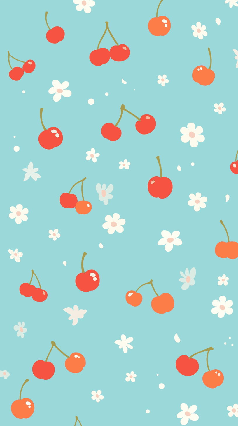 Cherry Shine original repeating artwork