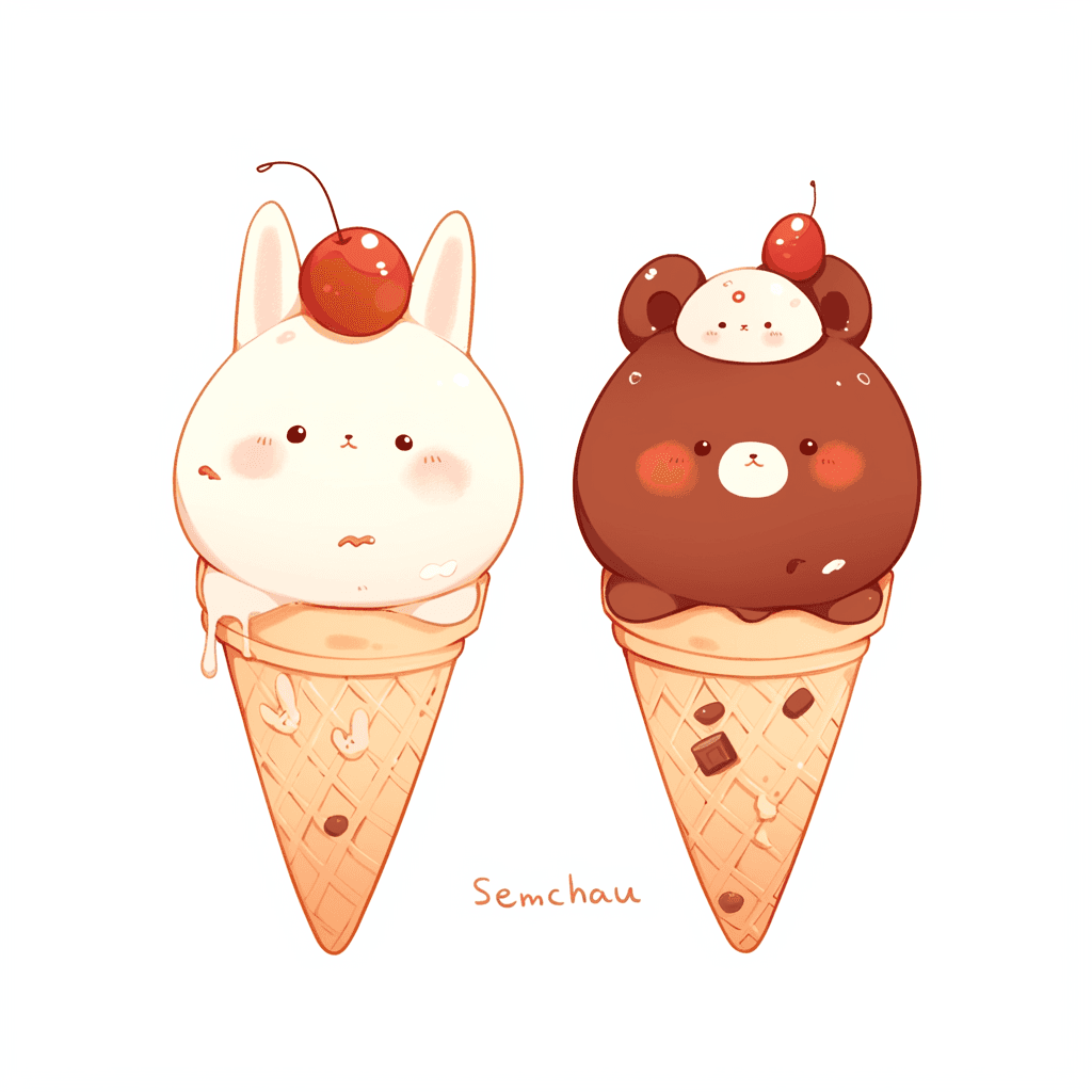 Ice Cream Party original repeating artwork