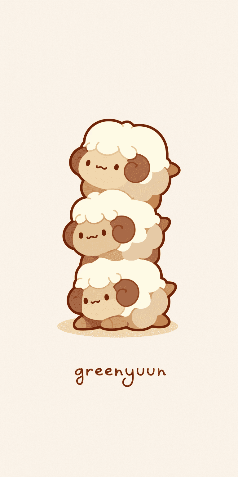 Sheep Party original repeating artwork