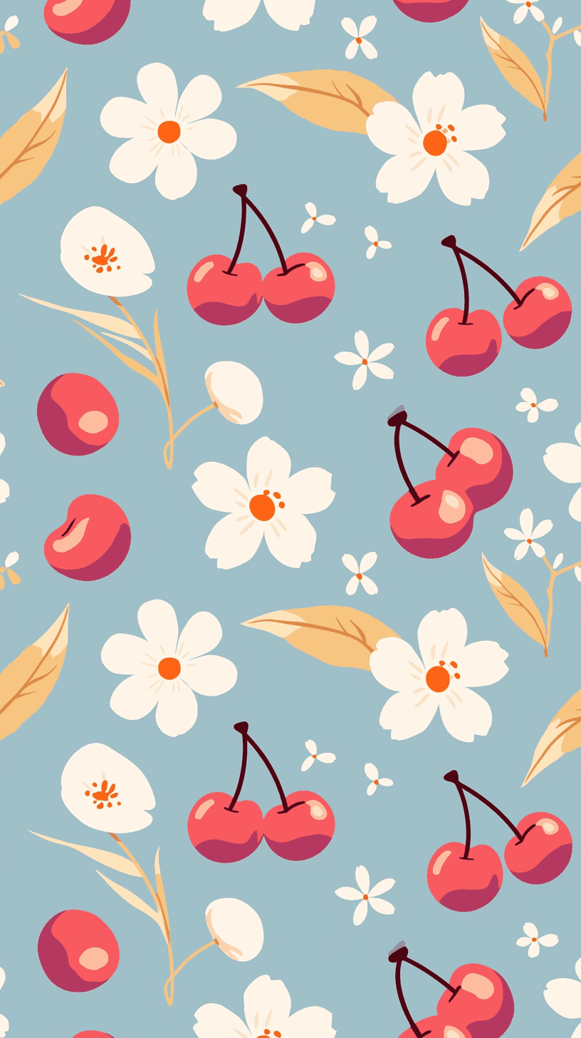 Cherry Prism original repeating artwork