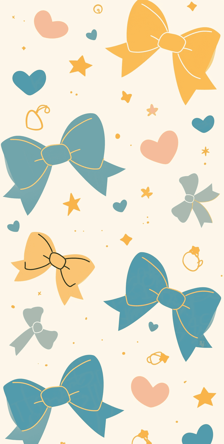 Bow Hue original repeating artwork