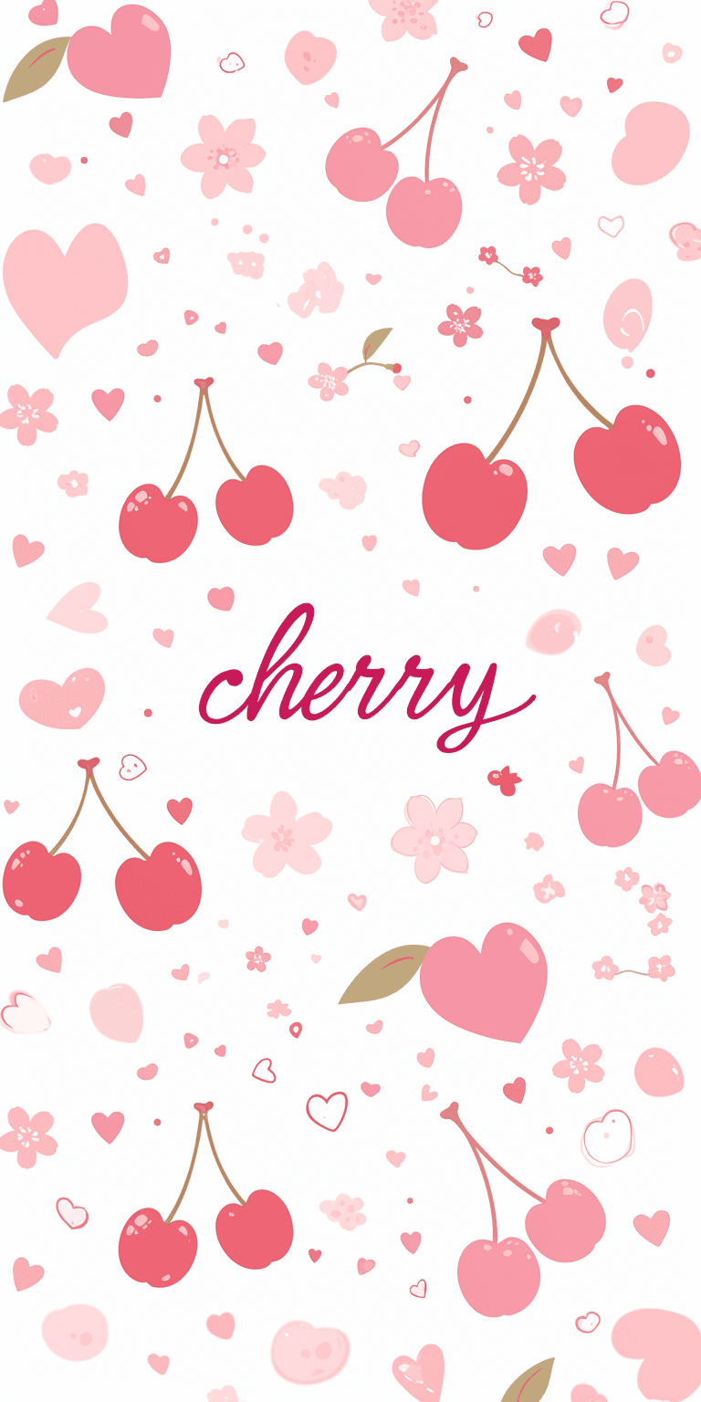 Cherry Pastel original repeating artwork