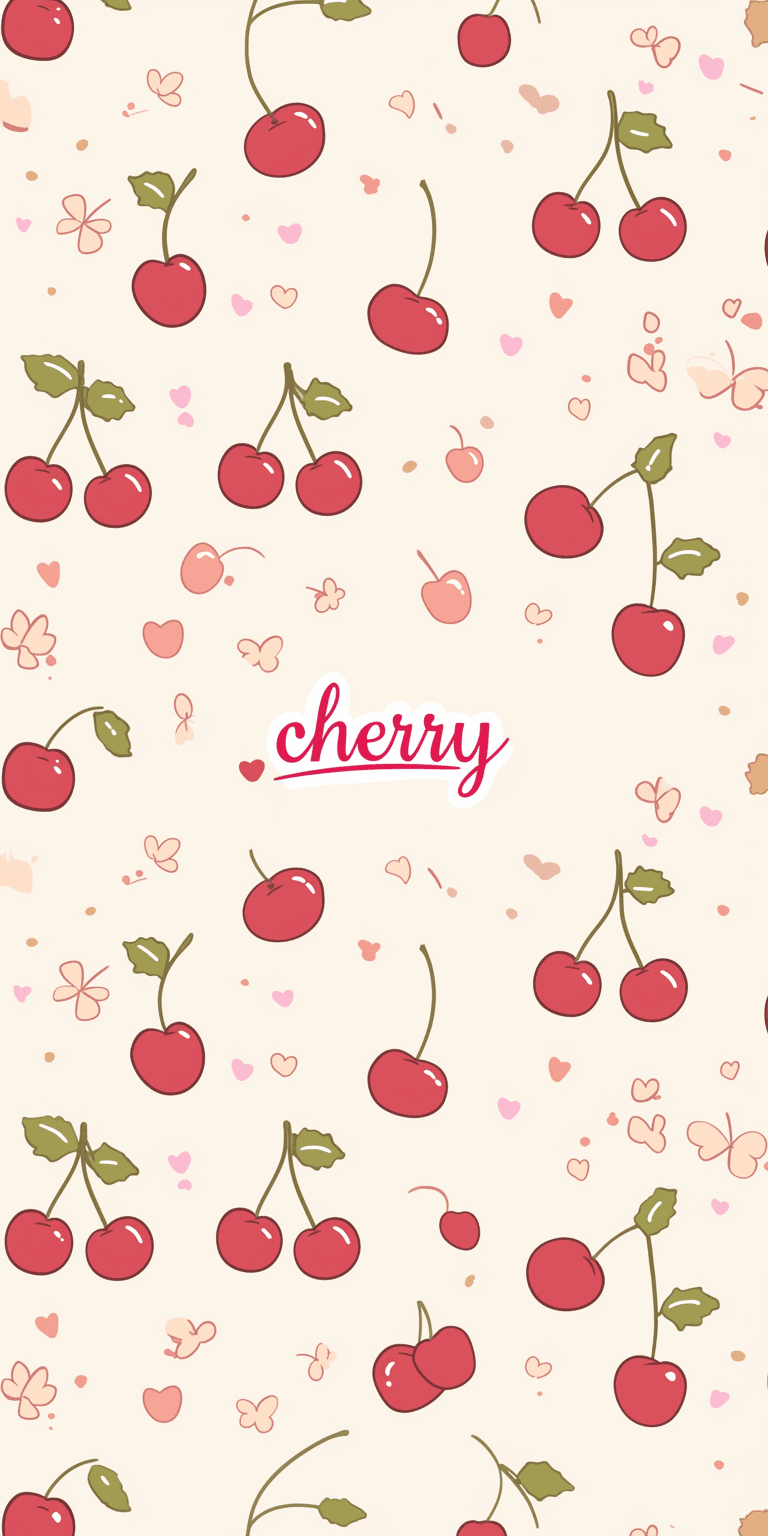 Cherry Neon original repeating artwork