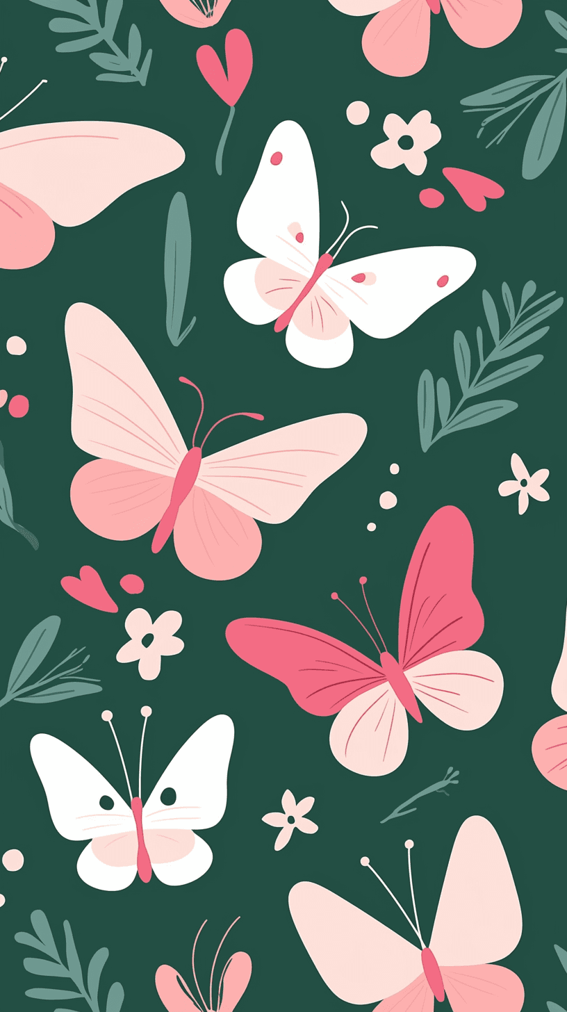 Butterfly Buzz original repeating artwork