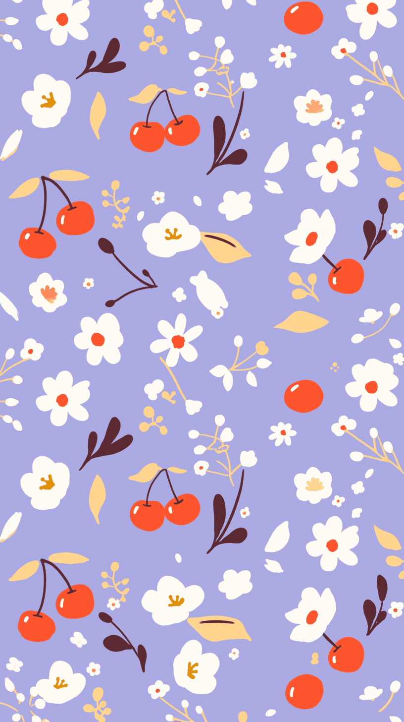 Cherry Blast original repeating artwork