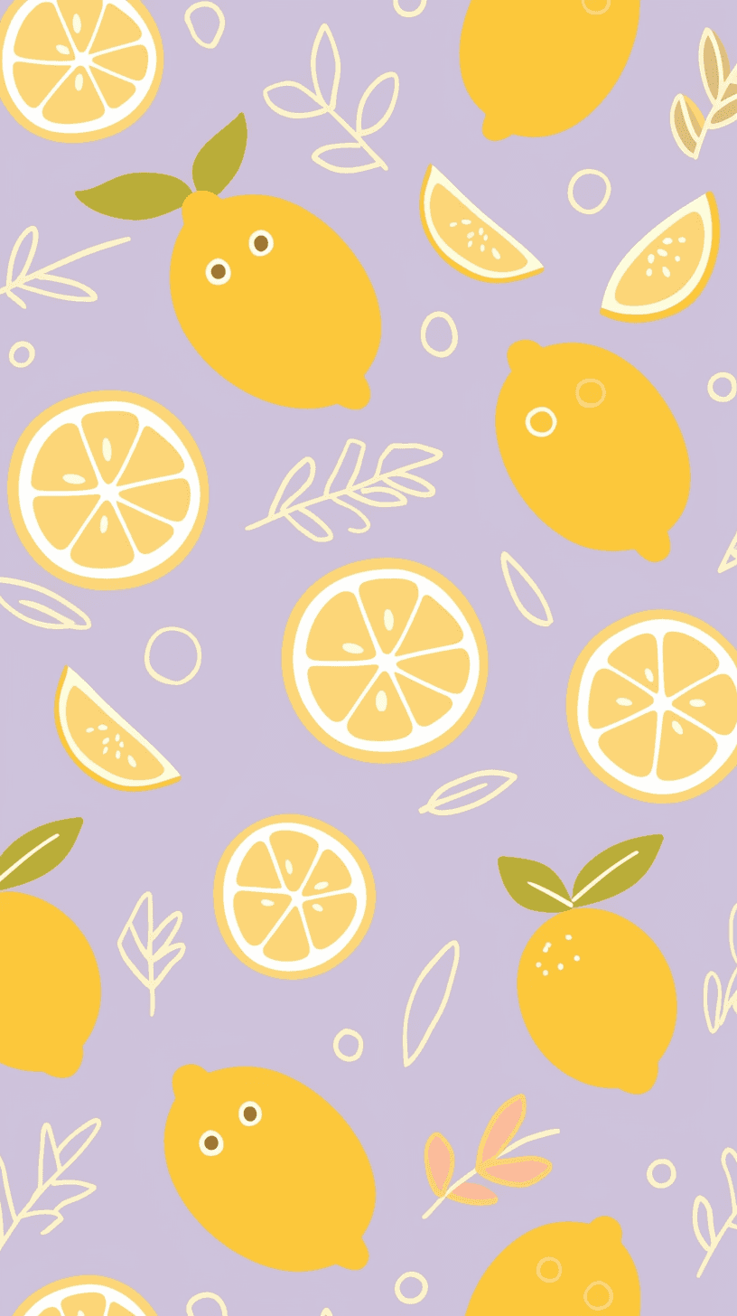 Lemon Pals original repeating artwork