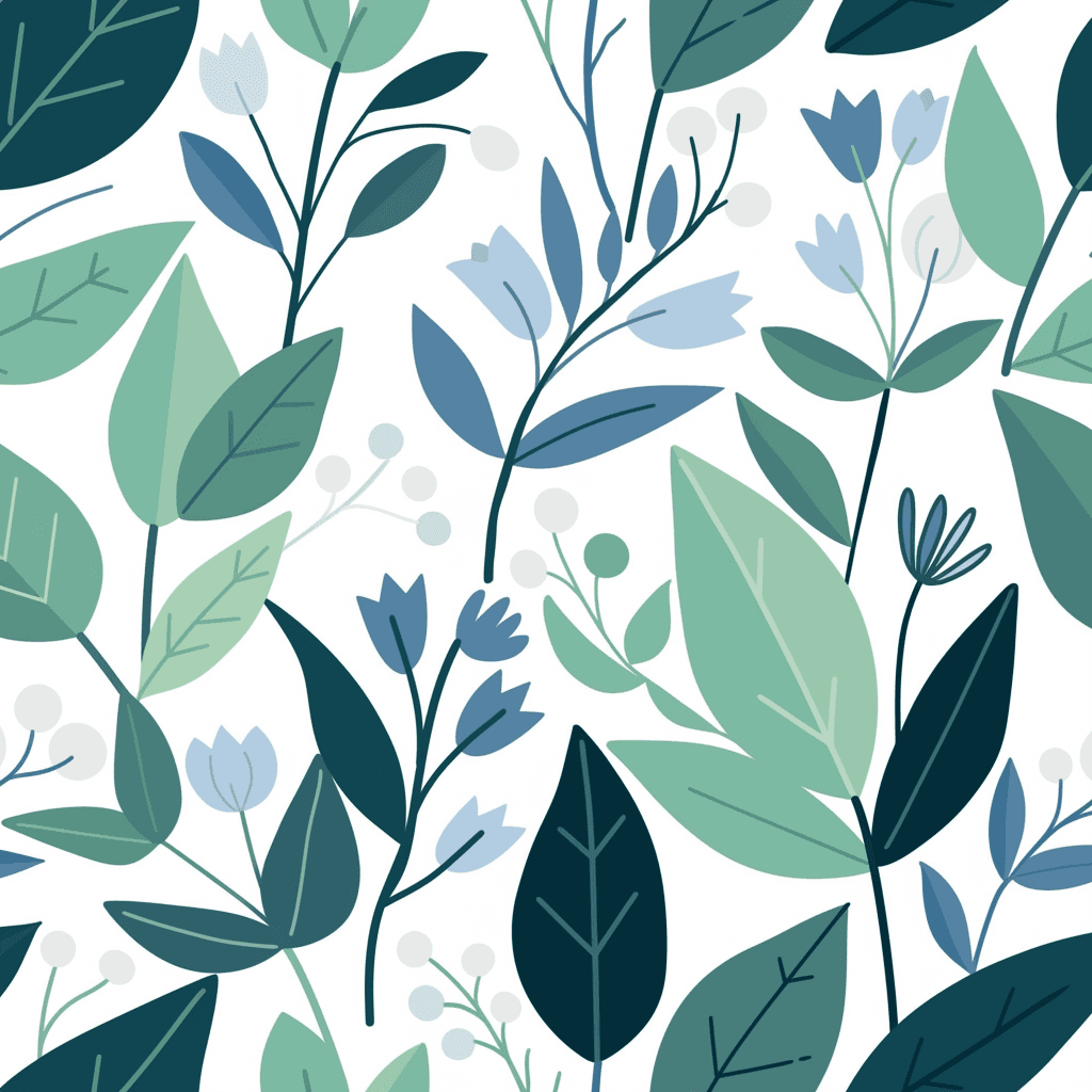 Leaves Team original repeating artwork