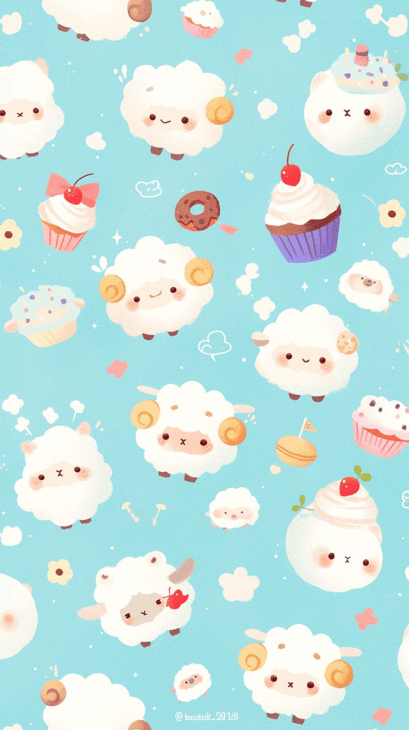 Sheep Crew original repeating artwork