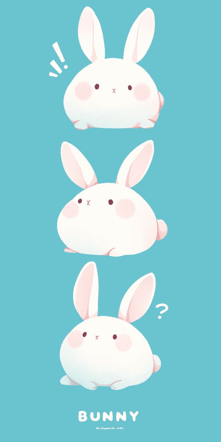Bunny Summer original repeating artwork
