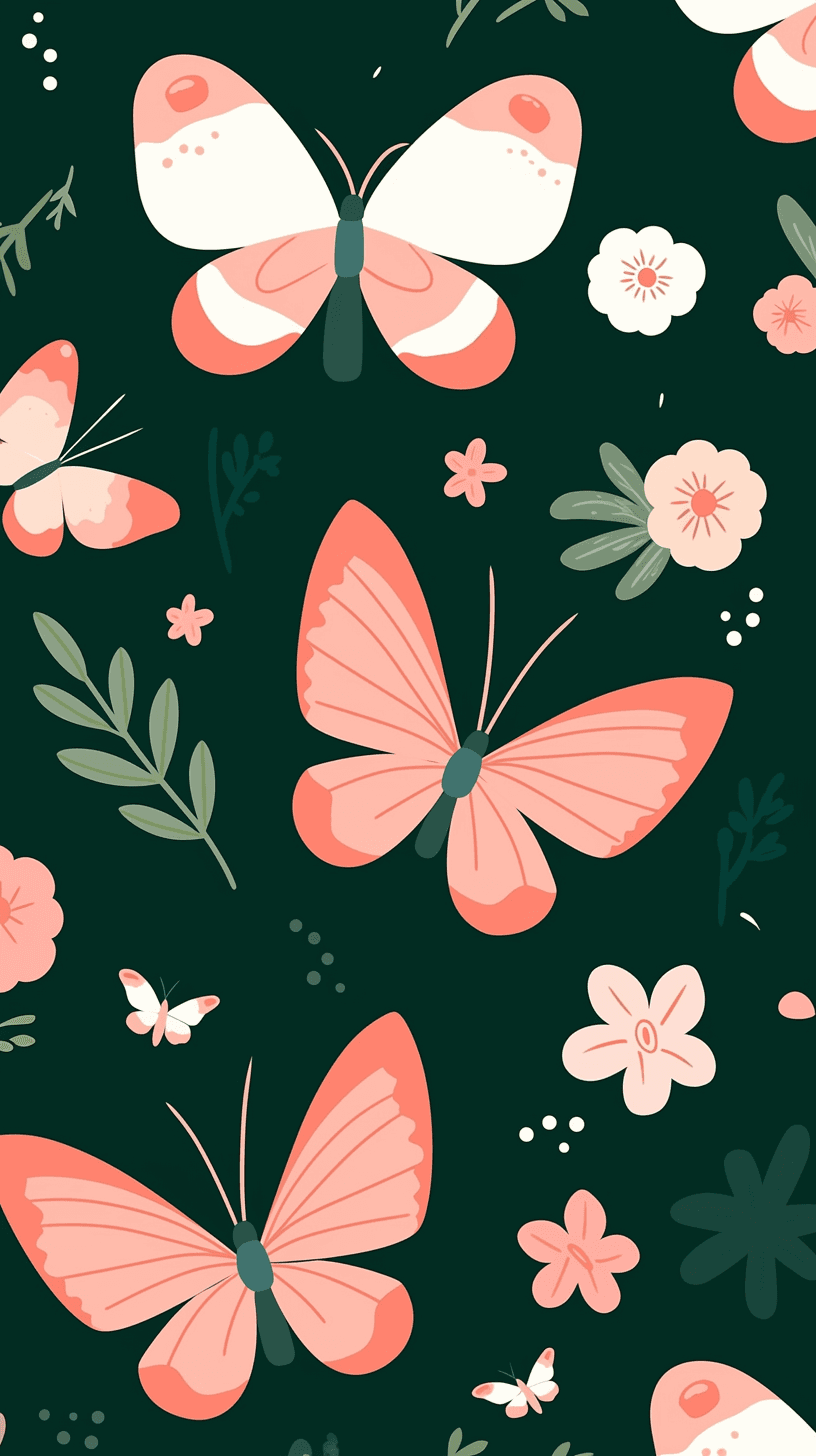 Butterfly Sprint original repeating artwork