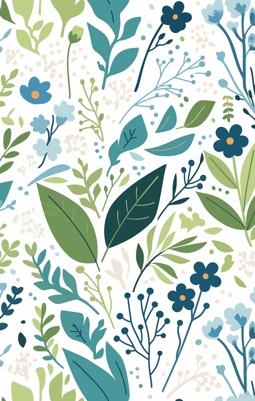Leaves Squad original repeating artwork