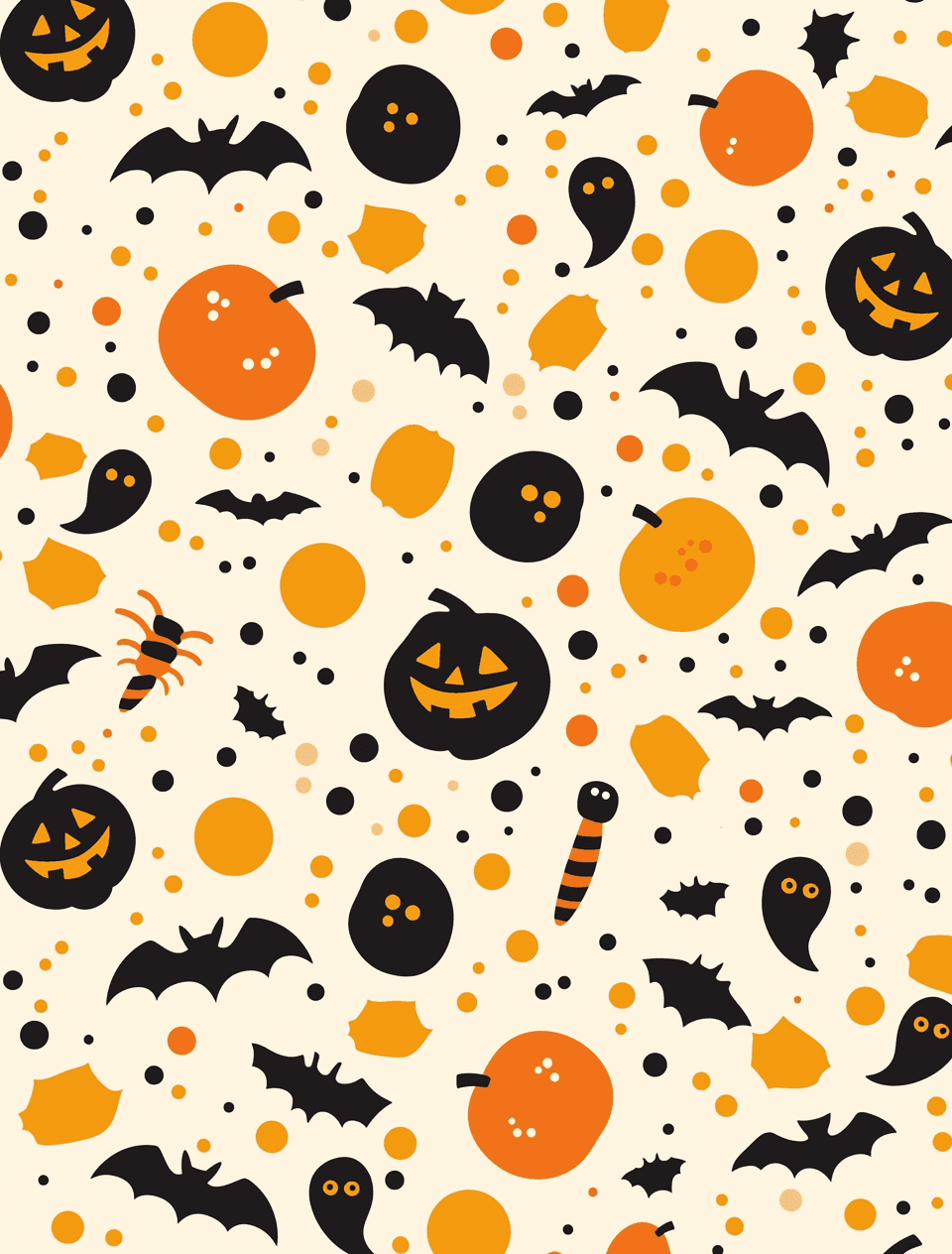Halloween Pumpkin 316 original repeating artwork