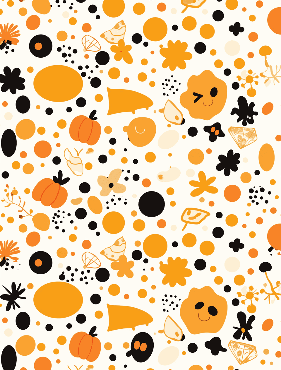 Halloween Pumpkin 387 original repeating artwork