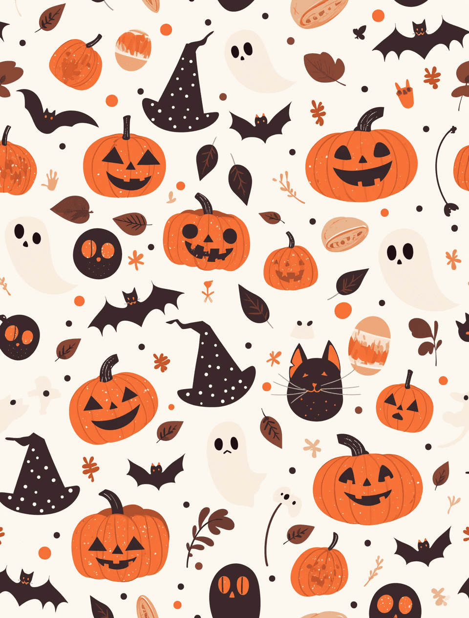 Halloween Pumpkin 101 original repeating artwork
