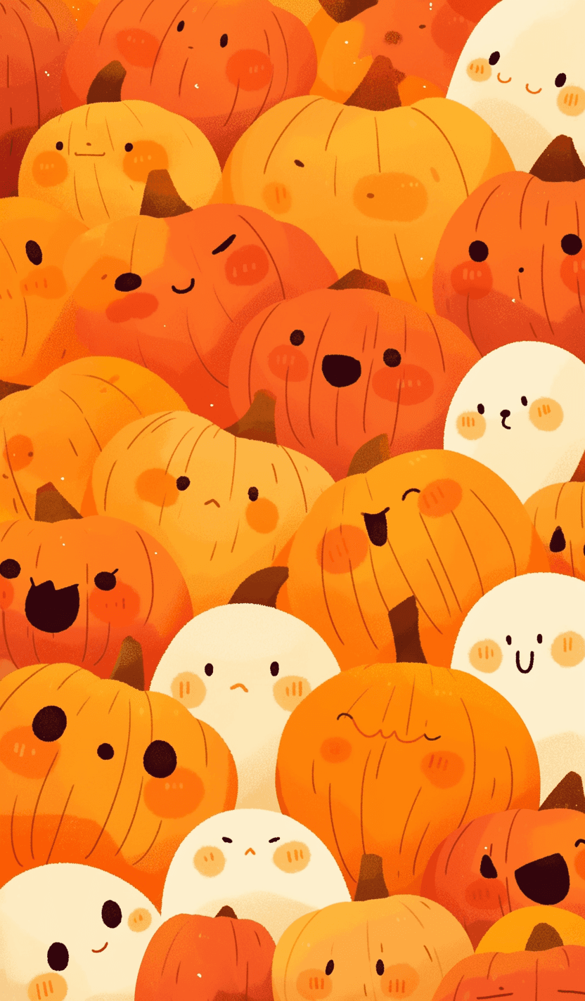 Halloween Pumpkin 331 original repeating artwork