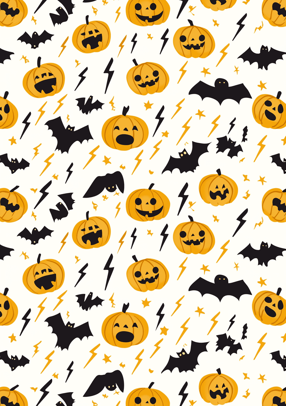 Halloween Pumpkin 105 original repeating artwork