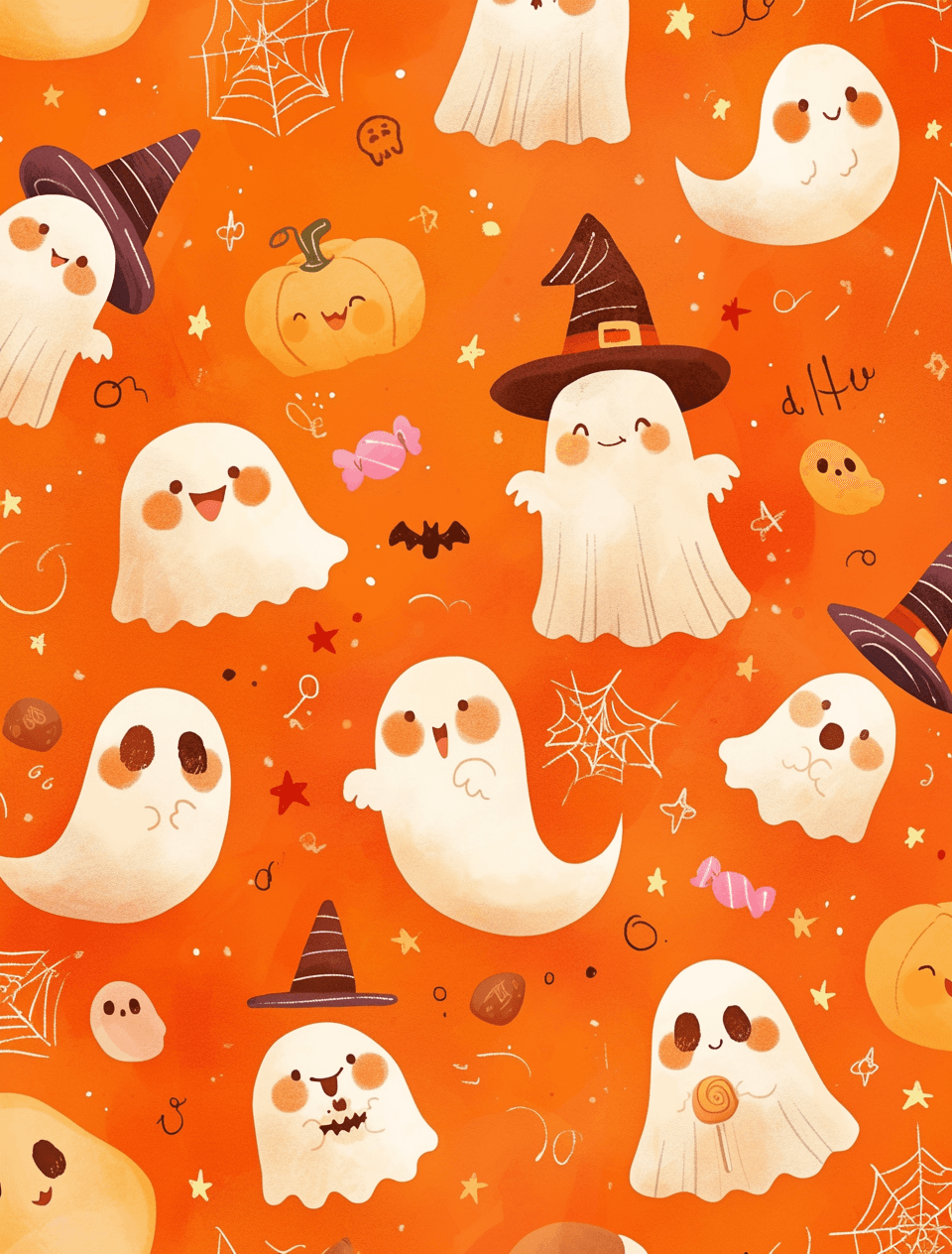 Halloween Ghost 493 original repeating artwork