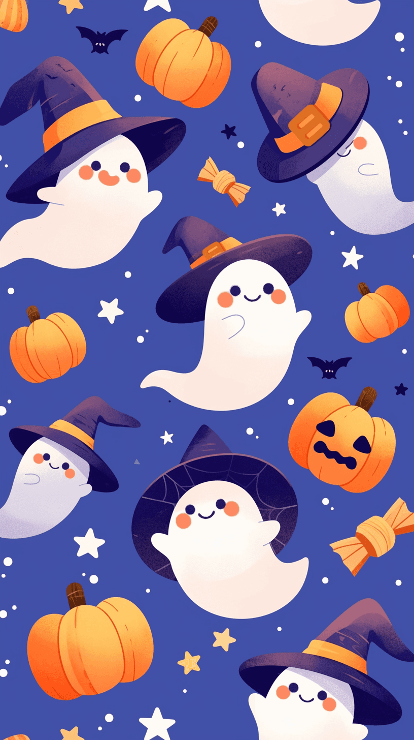 Halloween Ghost 1121 original repeating artwork