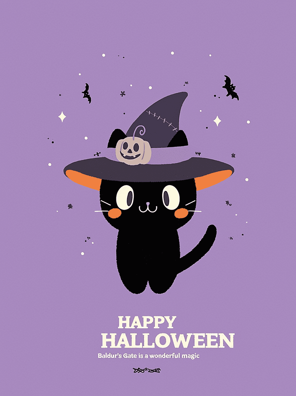 Halloween Ghost Morning original repeating artwork
