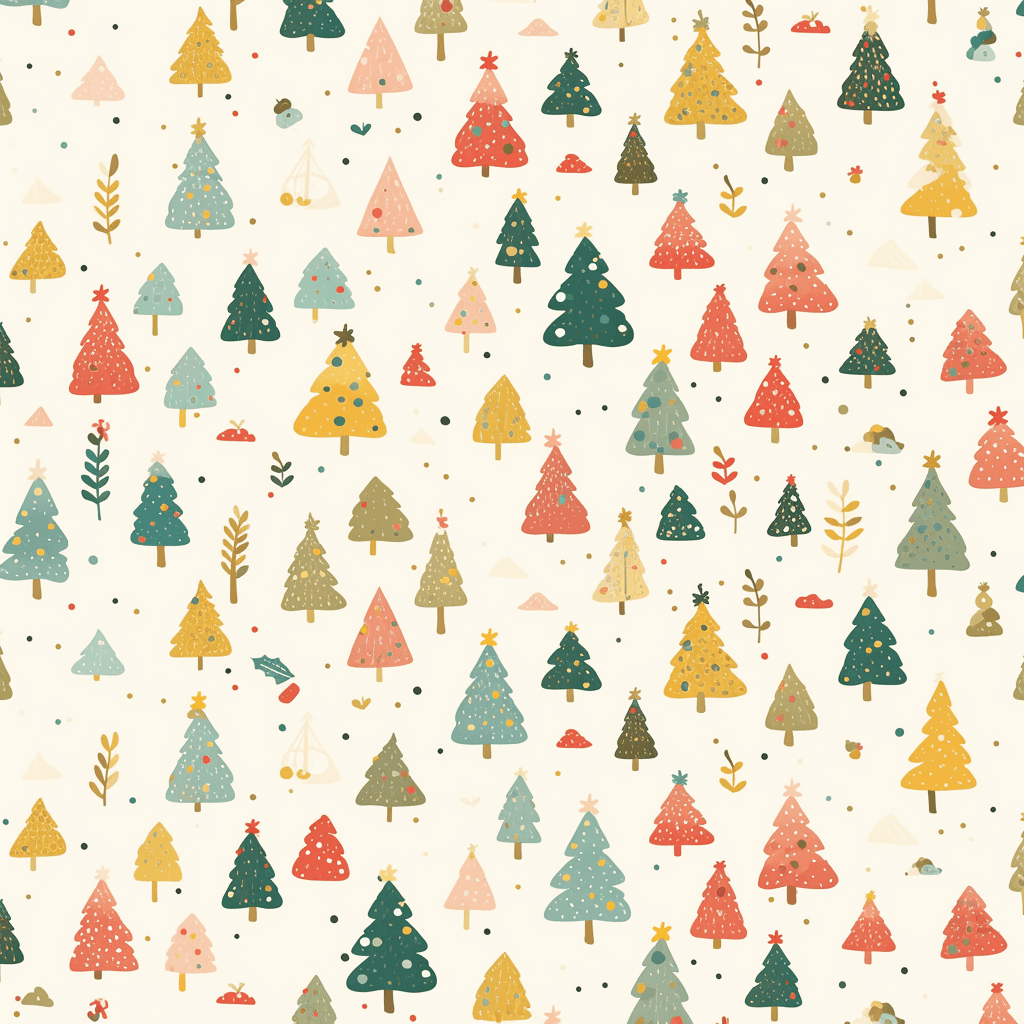 Halloween Tree original repeating artwork