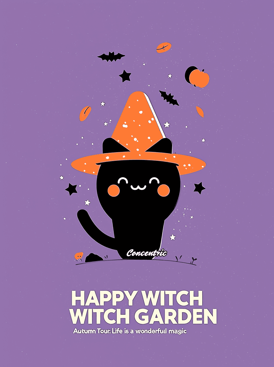 Halloween Cat 003 original repeating artwork