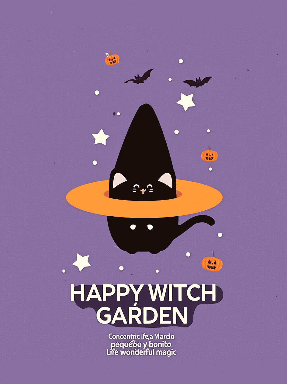 Halloween Cat Snap original repeating artwork