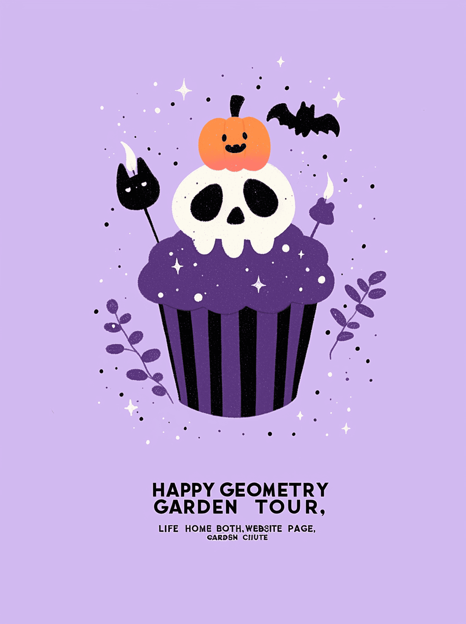 Halloween Skull Crew original repeating artwork