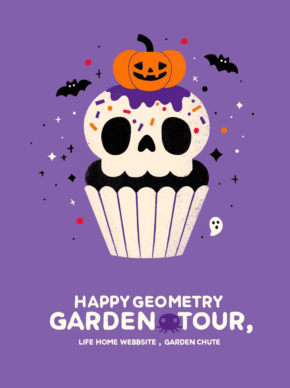 Halloween Skull Fair original repeating artwork