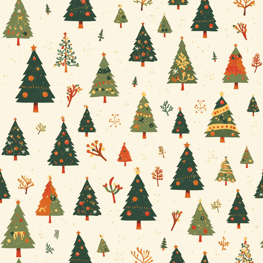 Halloween Tree Gang original repeating artwork