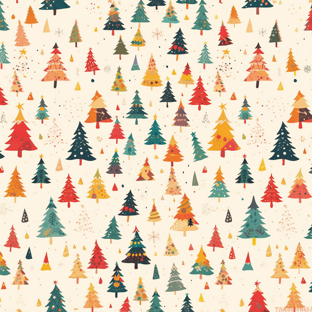 Halloween Tree Crew original repeating artwork