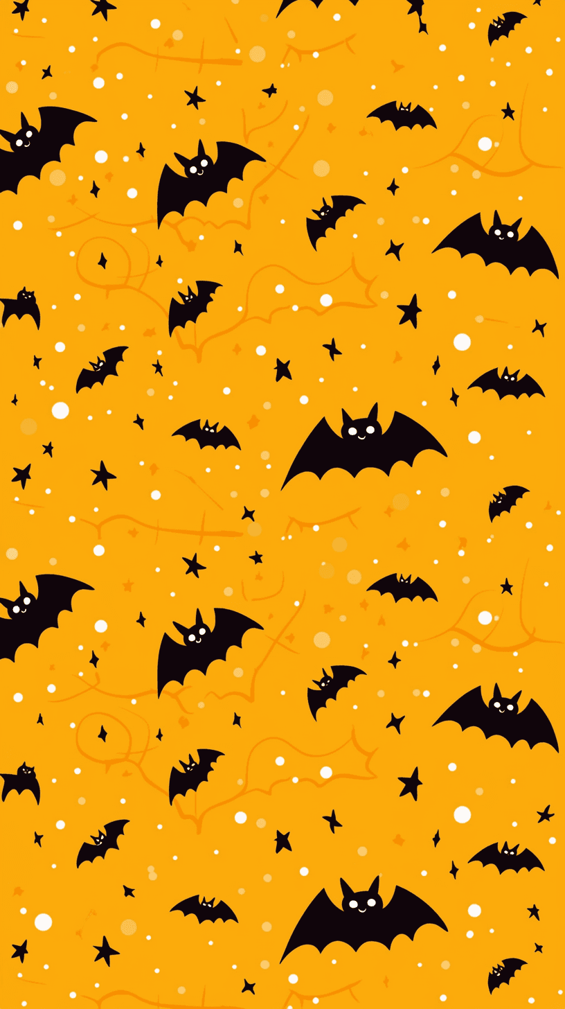Halloween Bat Mono original repeating artwork