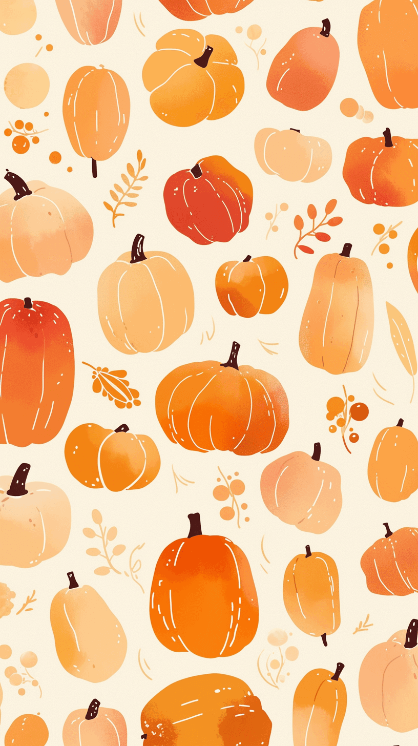 Halloween Pumpkin 314 original repeating artwork