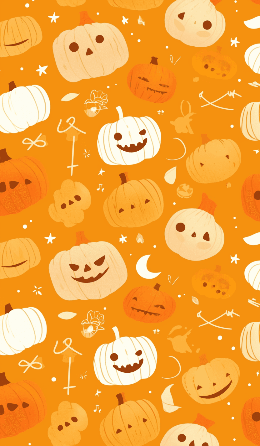 Halloween Pumpkin 284 original repeating artwork