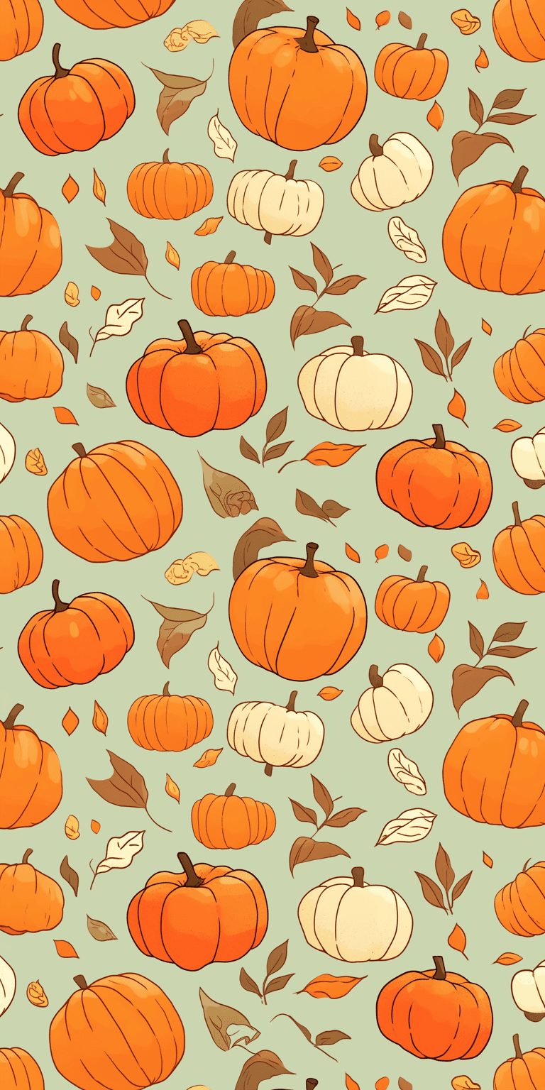 Halloween Pumpkin 262 original repeating artwork