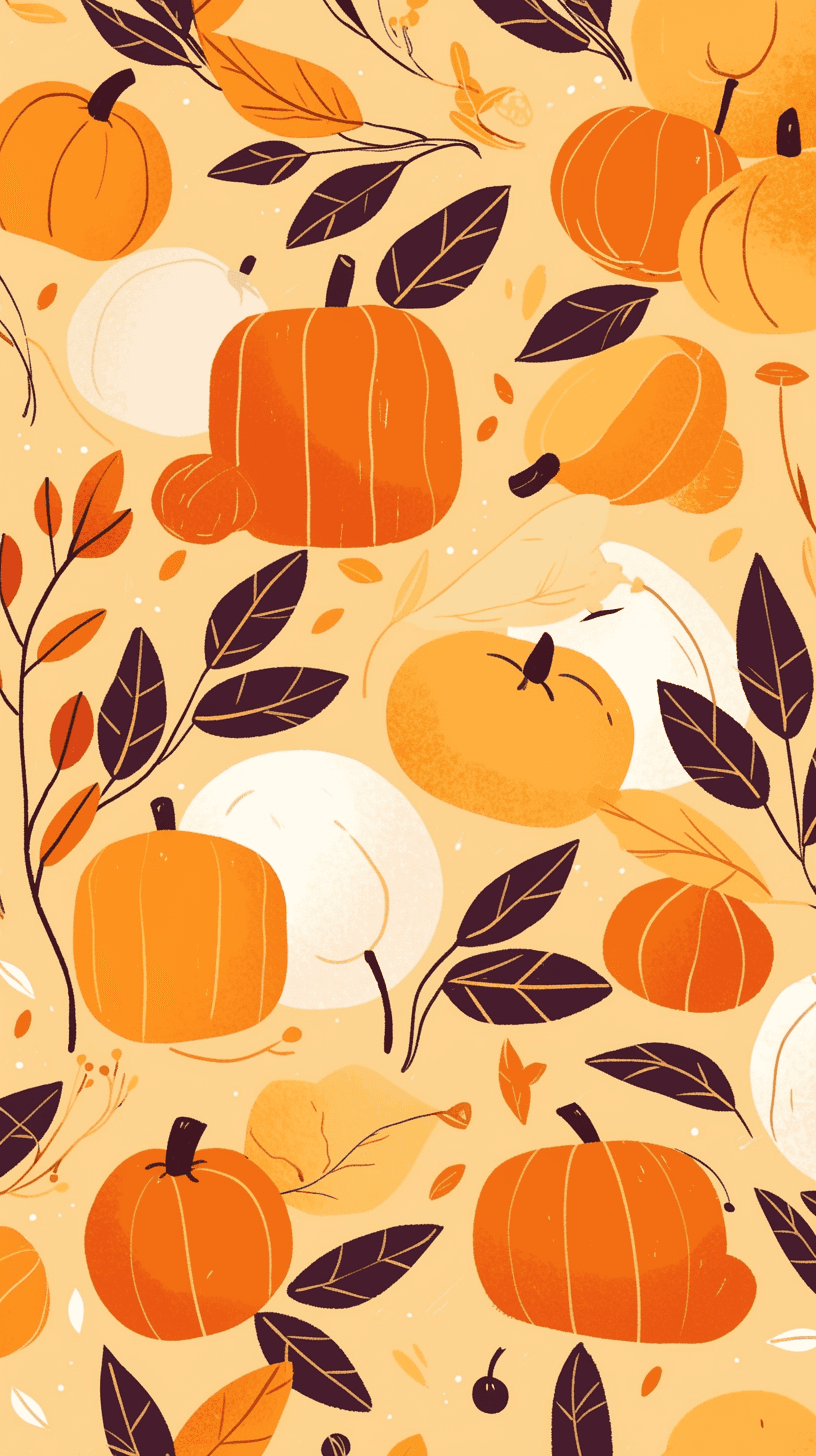 Halloween Pumpkin 112 original repeating artwork