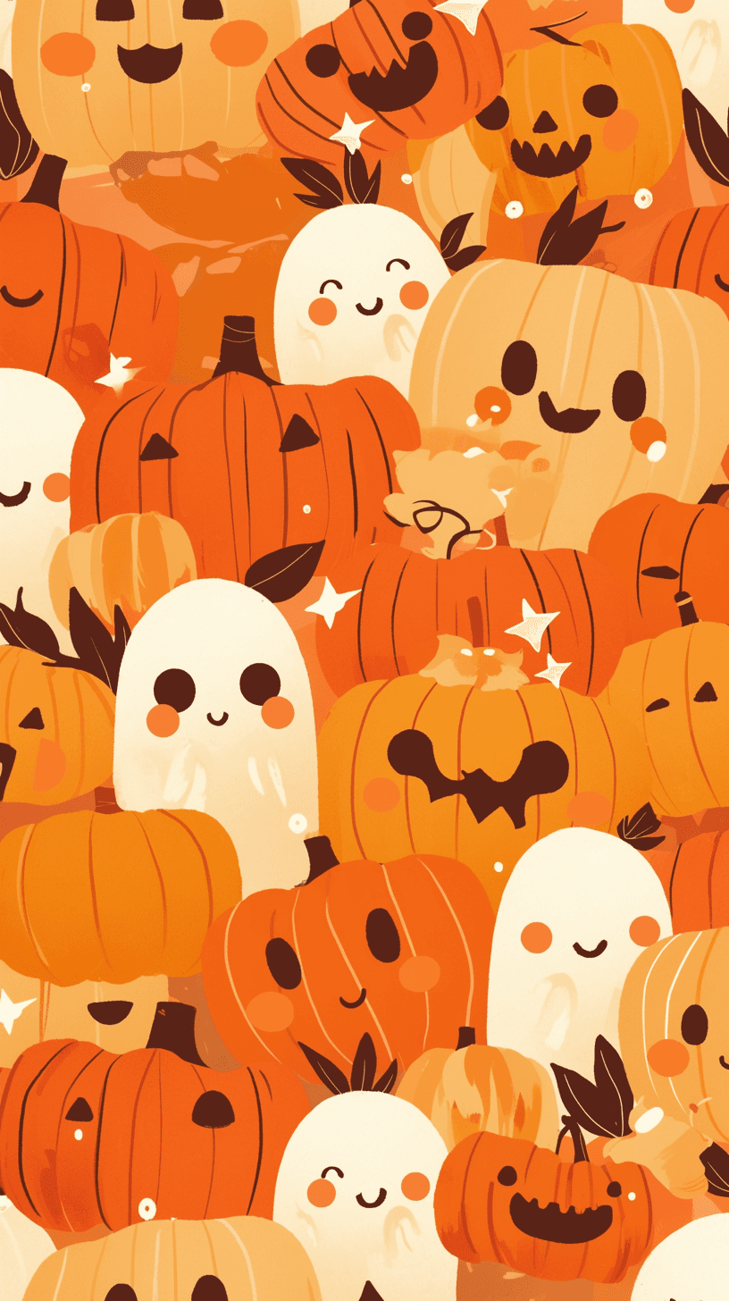 Halloween Pumpkin 225 original repeating artwork