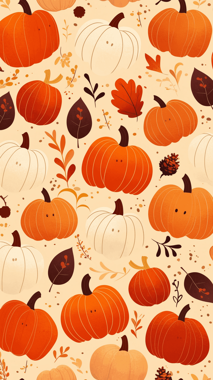 Halloween Pumpkin 152 original repeating artwork
