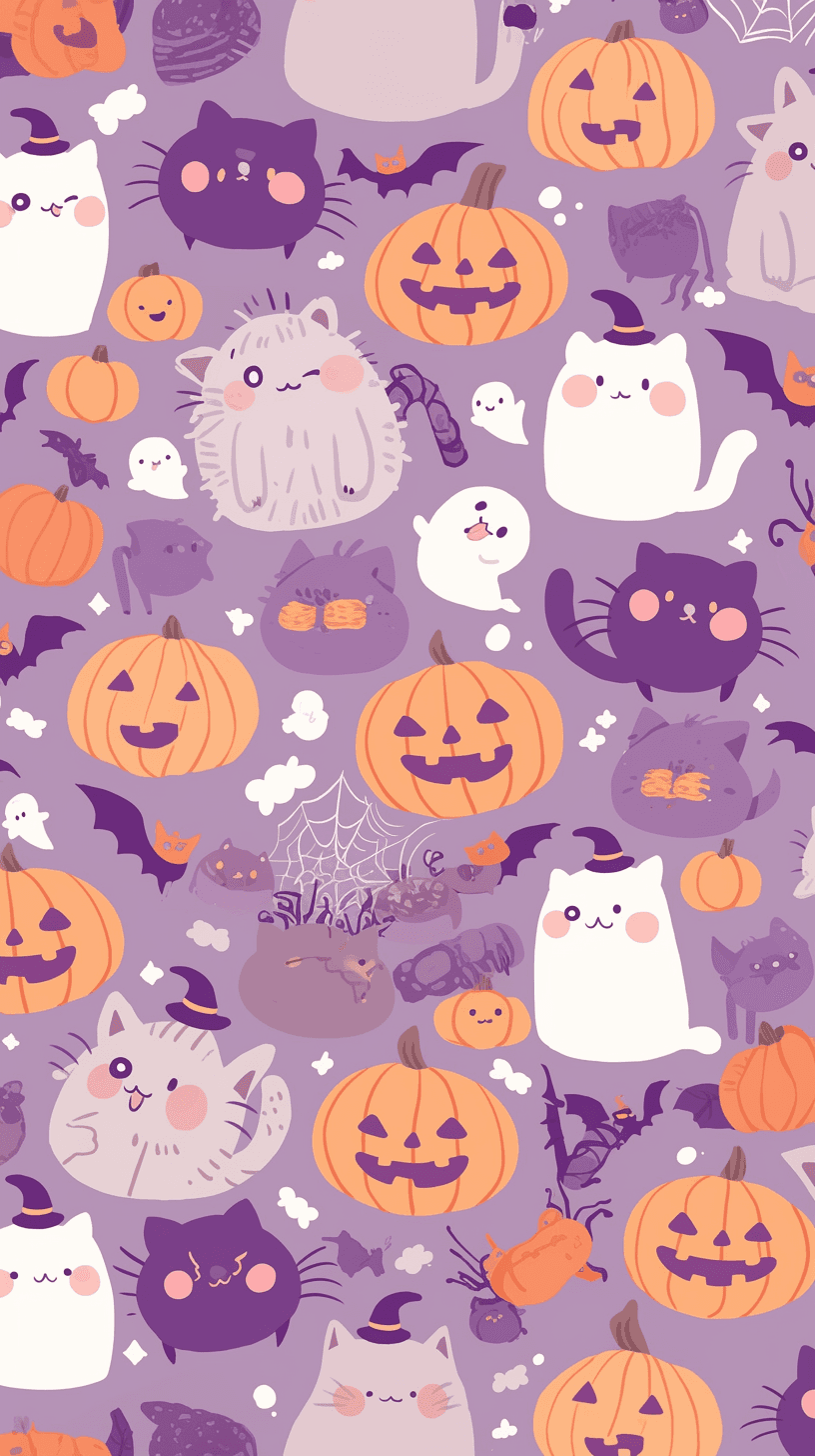Halloween Design Winter original repeating artwork