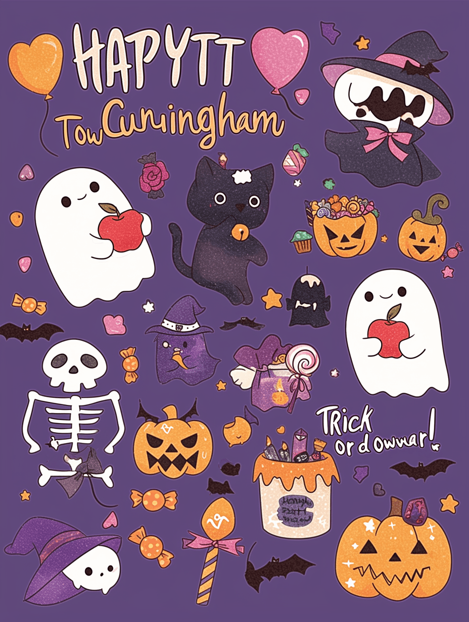 Halloween Ghost 974 original repeating artwork