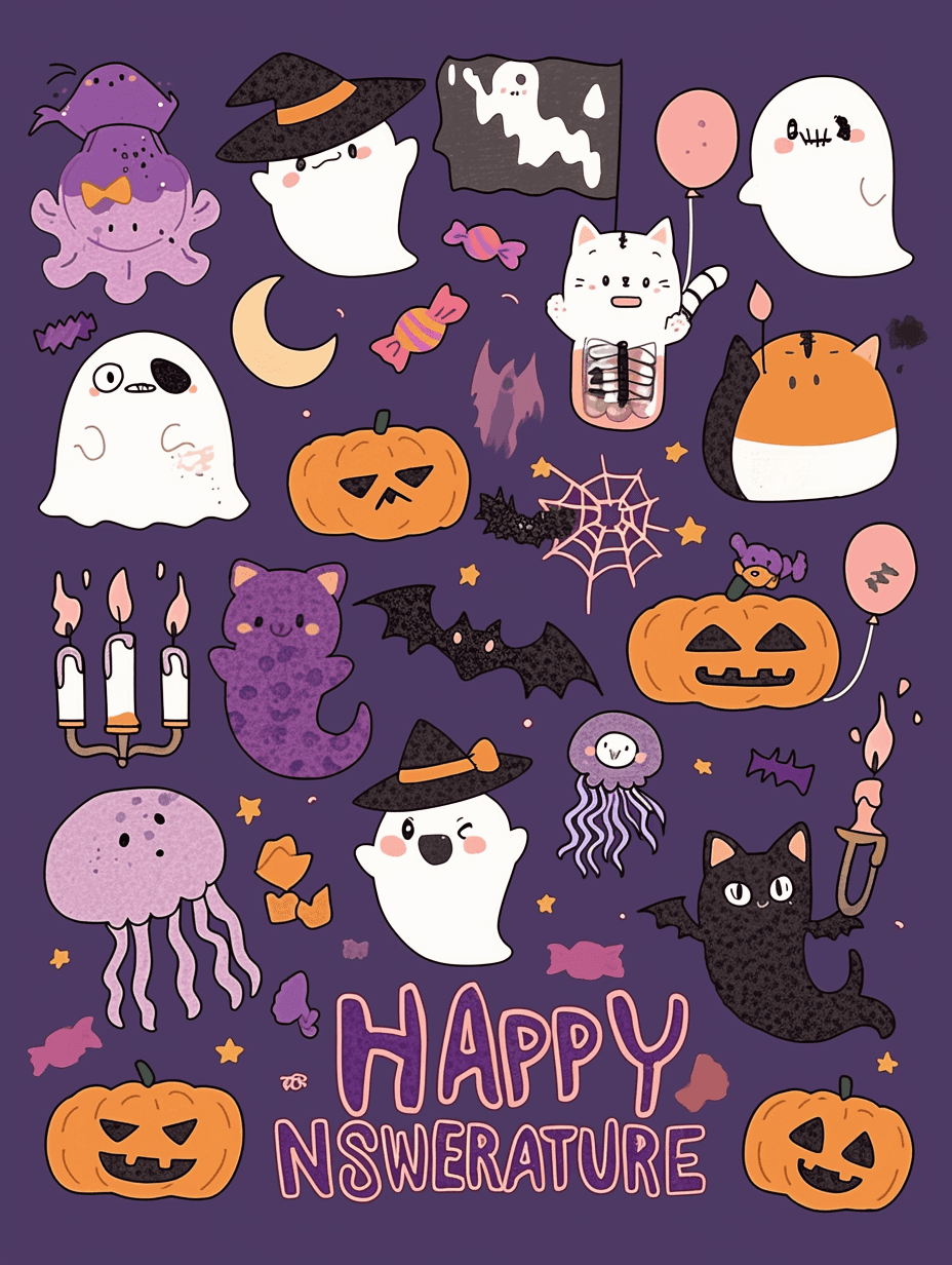 Halloween Ghost 629 original repeating artwork