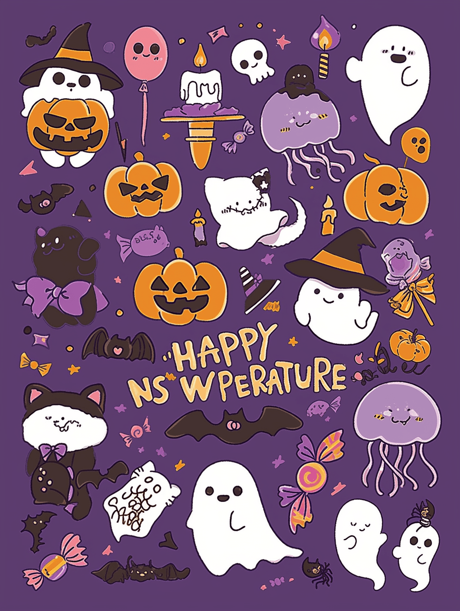 Halloween Ghost 675 original repeating artwork