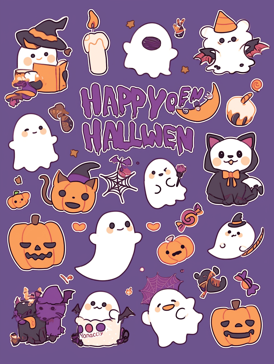 Halloween Ghost 1550 original repeating artwork