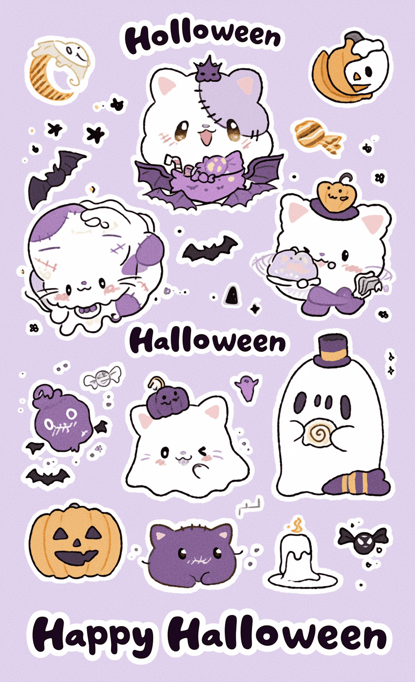 Halloween Ghost 1528 original repeating artwork