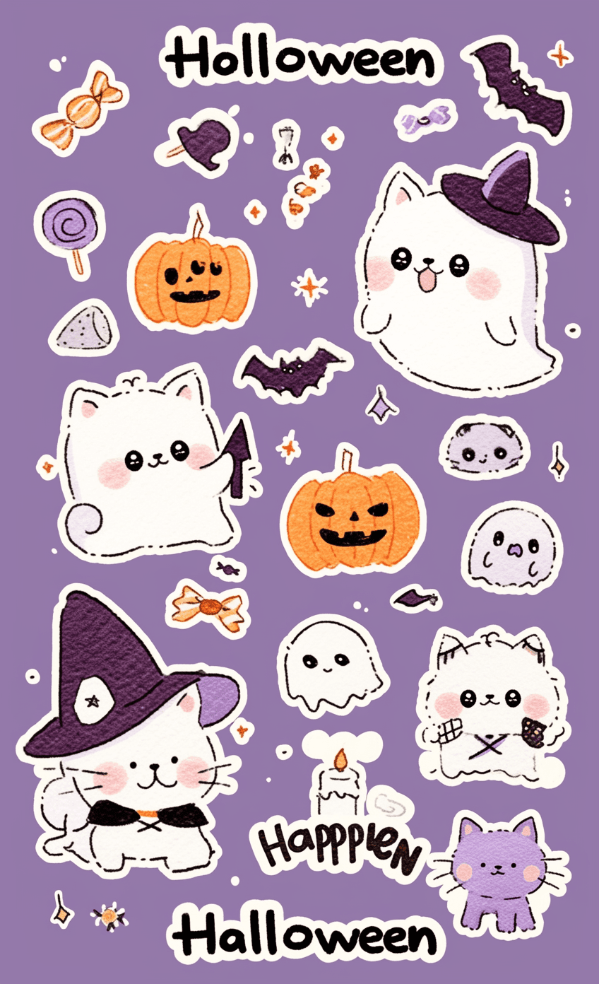 Halloween Ghost 1027 original repeating artwork