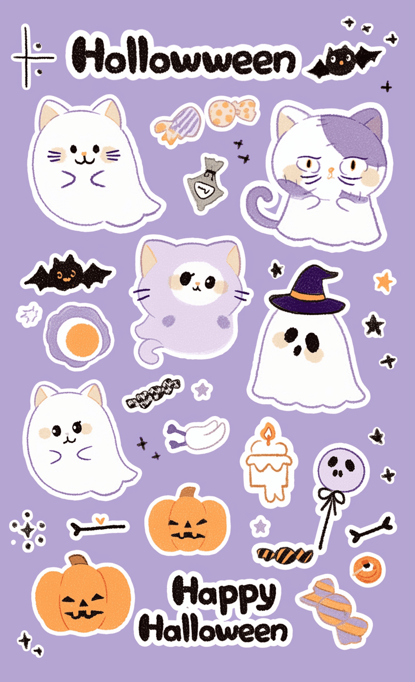 Halloween Ghost 834 original repeating artwork