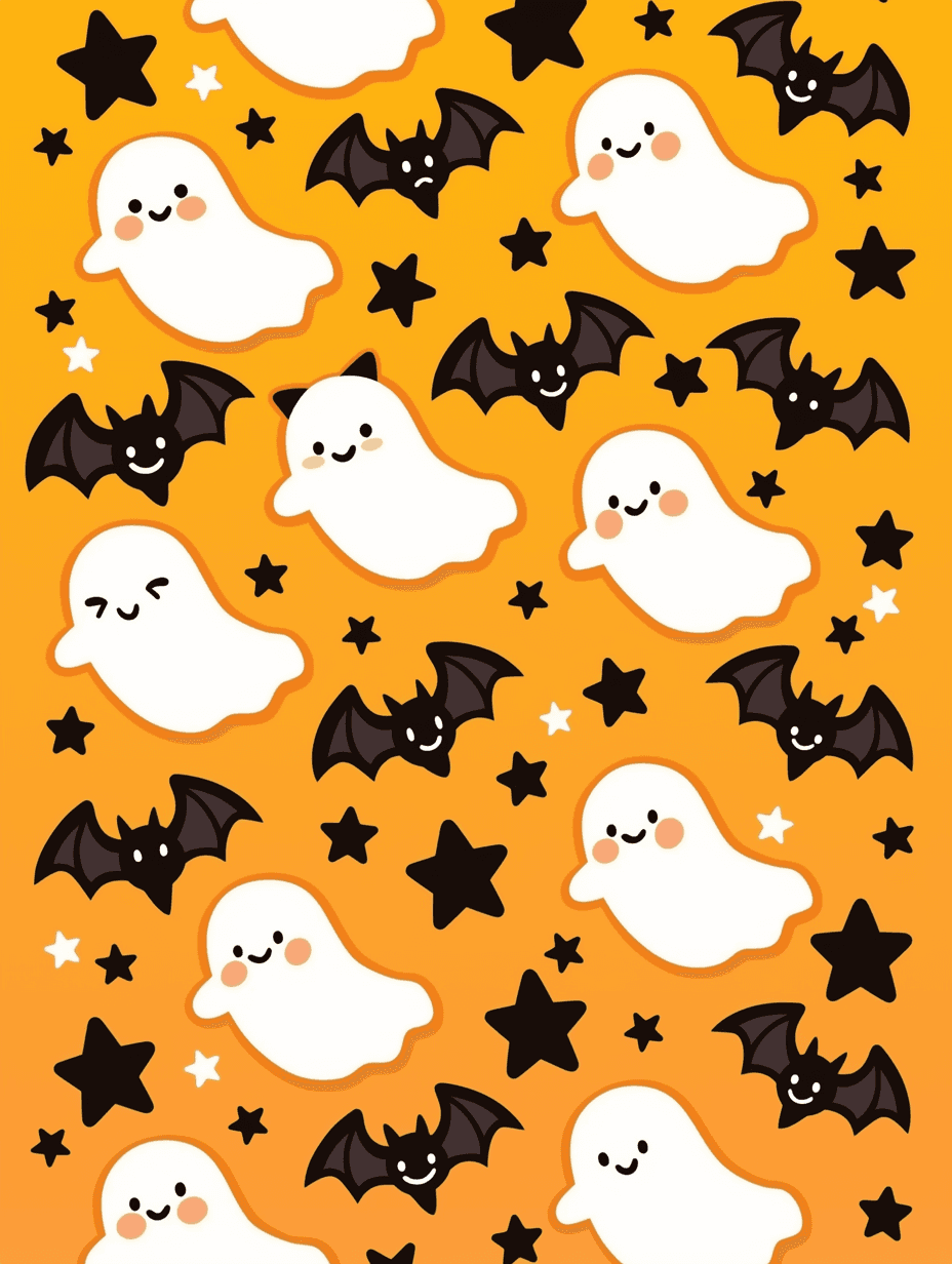 Halloween Ghost 1120 original repeating artwork
