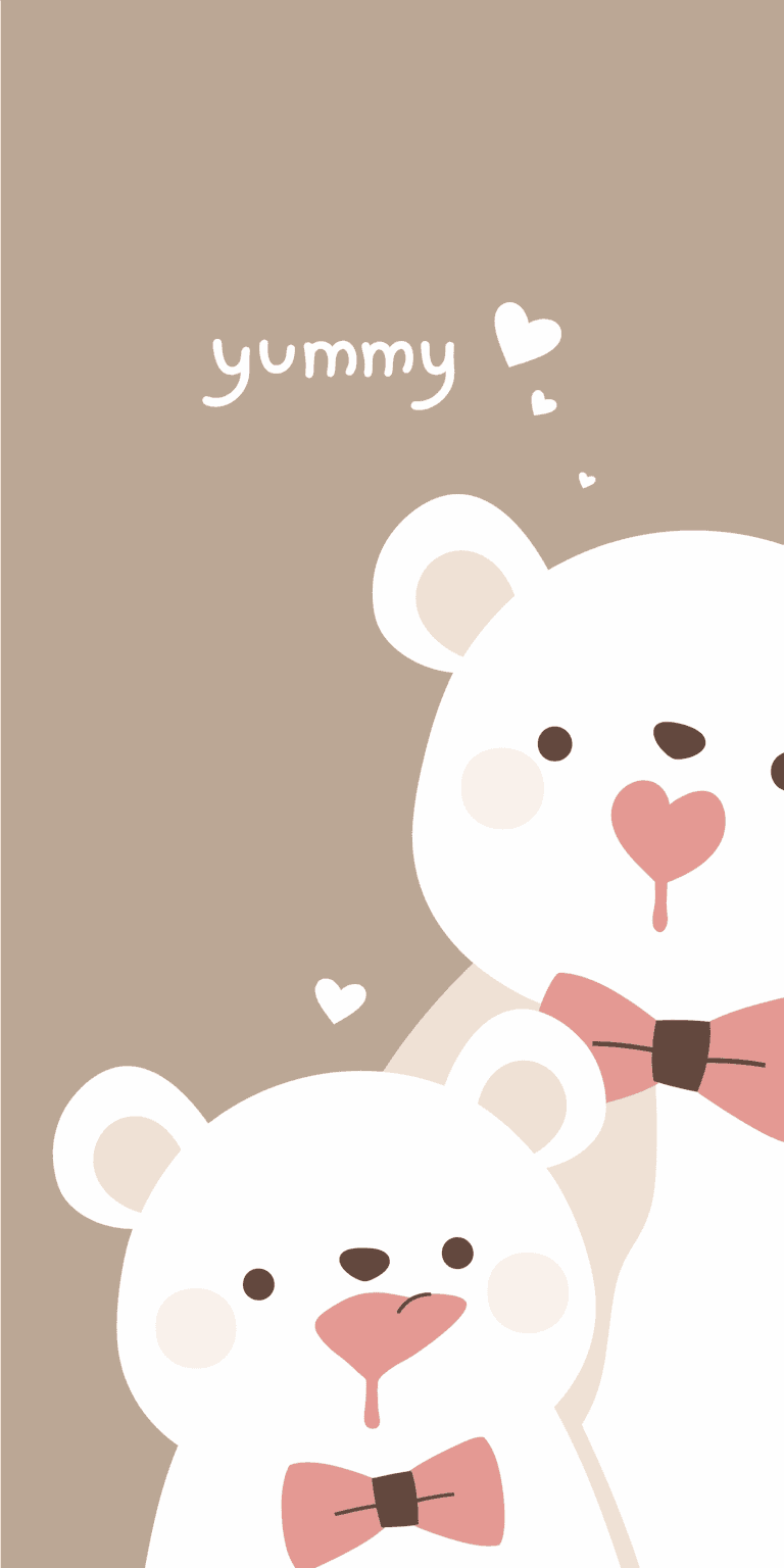 Mid-Autumn Bear Crew original repeating artwork