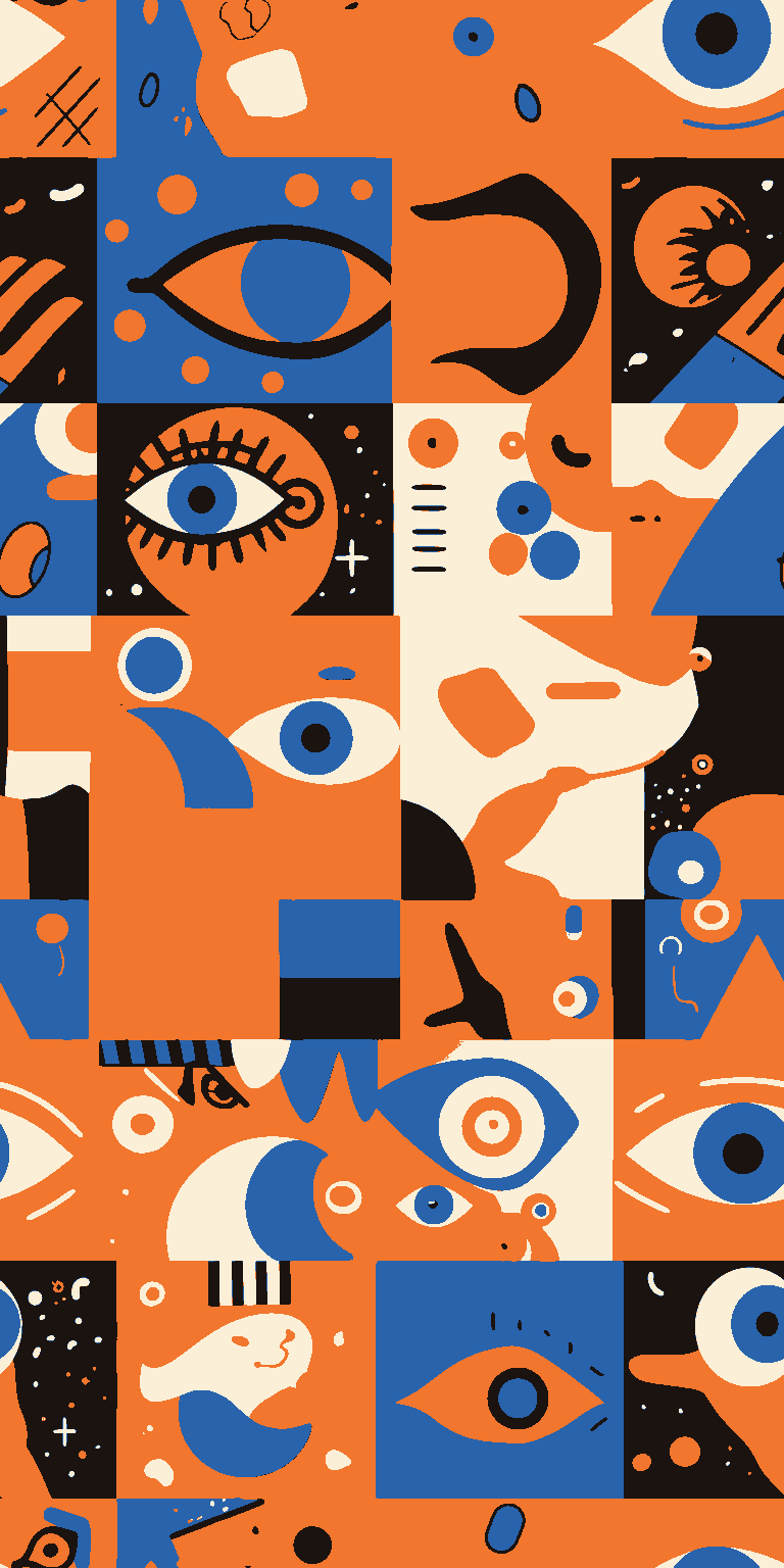 Eye South original repeating artwork