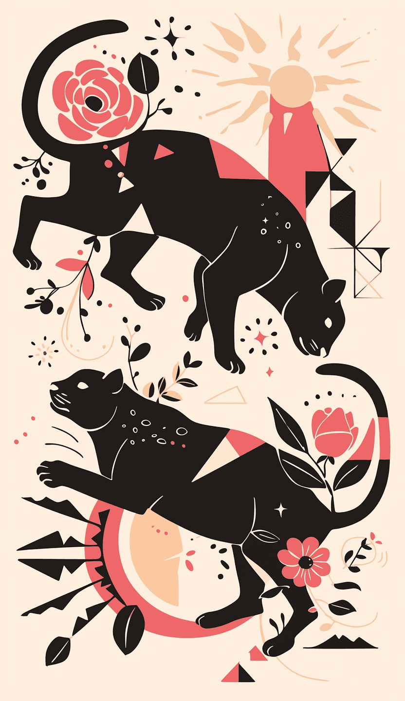 Leopard Route original repeating artwork